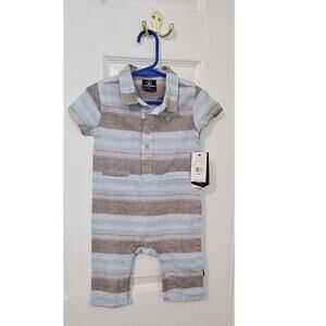 Volcom Striped Romper NEW 12 mths
